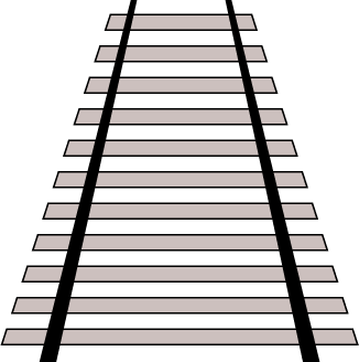 train tracks projected incorrectly